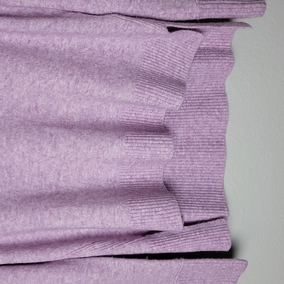 J Crew Supersoft Yarn V-neck Sweater Wool Alpaca Blend Ribbed Hem Hi-Lo Boxy Fit - Picture 4 of 10